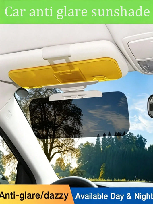 2-In-1 Day & Night Anti-Glare Sun Visor Extender, Polarized Windshield Sunshade With UV Protection, ABS Material Easy Installation Car Sun Visor Extension, Effectively Reduces Nighttime High Beam Glar