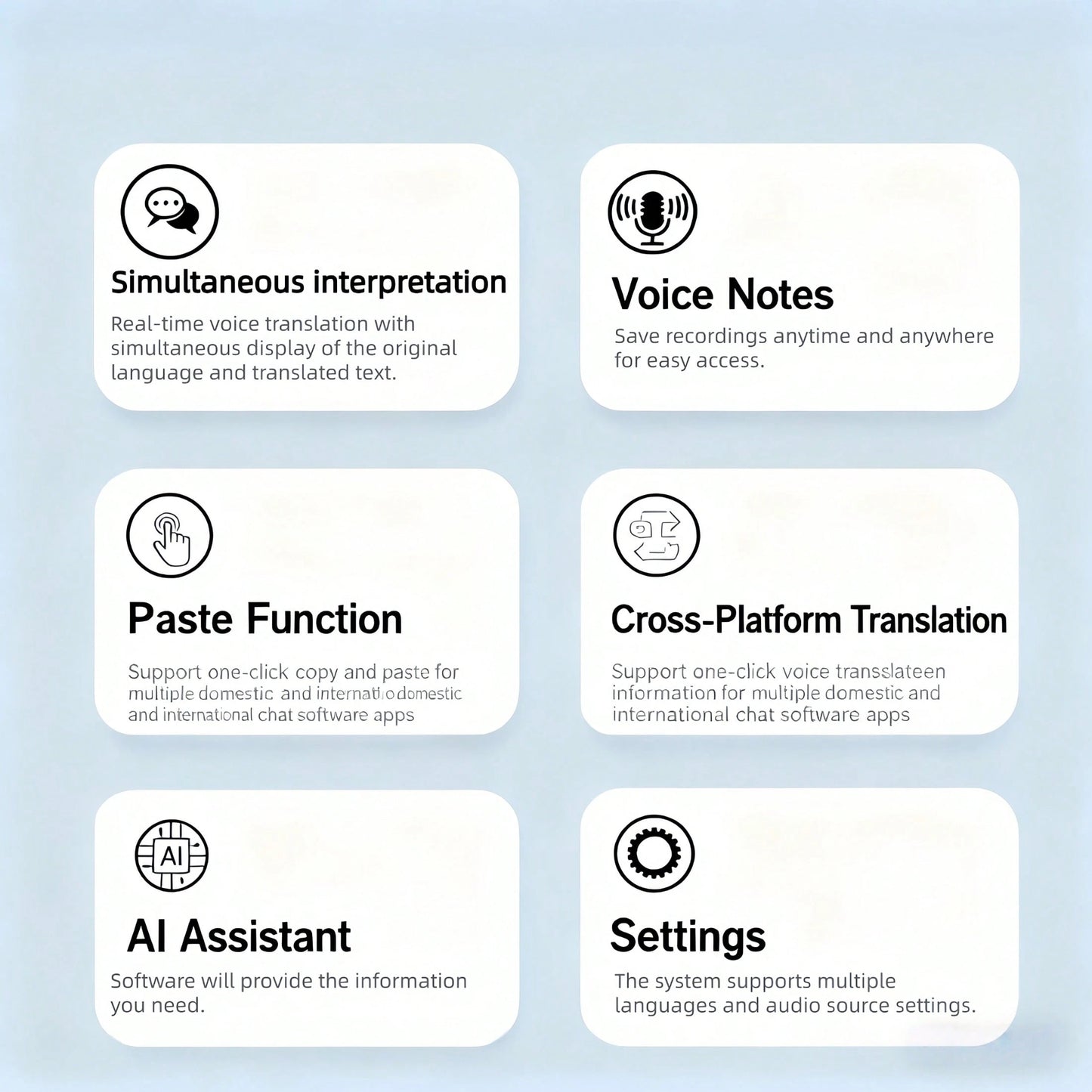 2 PACK Portable Language Translator Earpiece: Two-Way Instant Translation & App Connectivity