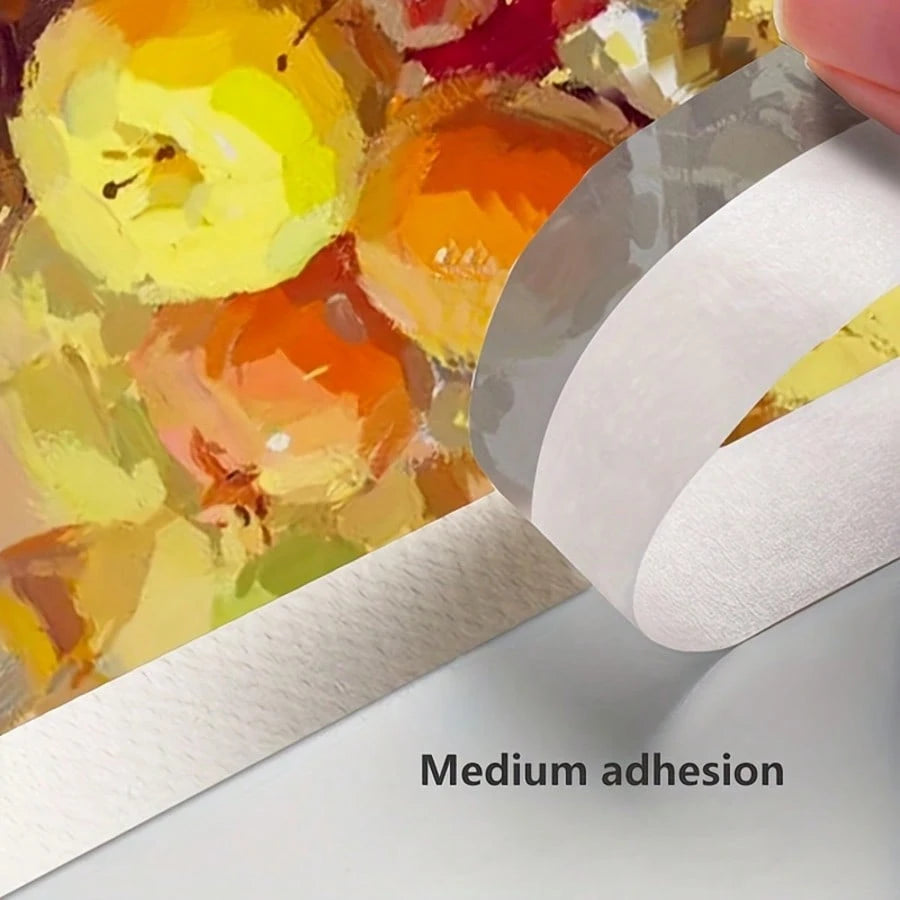 2 Rolls Professional Artist Tape- Acid-Free, Medium Adhesion, Strong Grip, Suitable For Painting, Sketching, Jewelry Making, First Day Of School