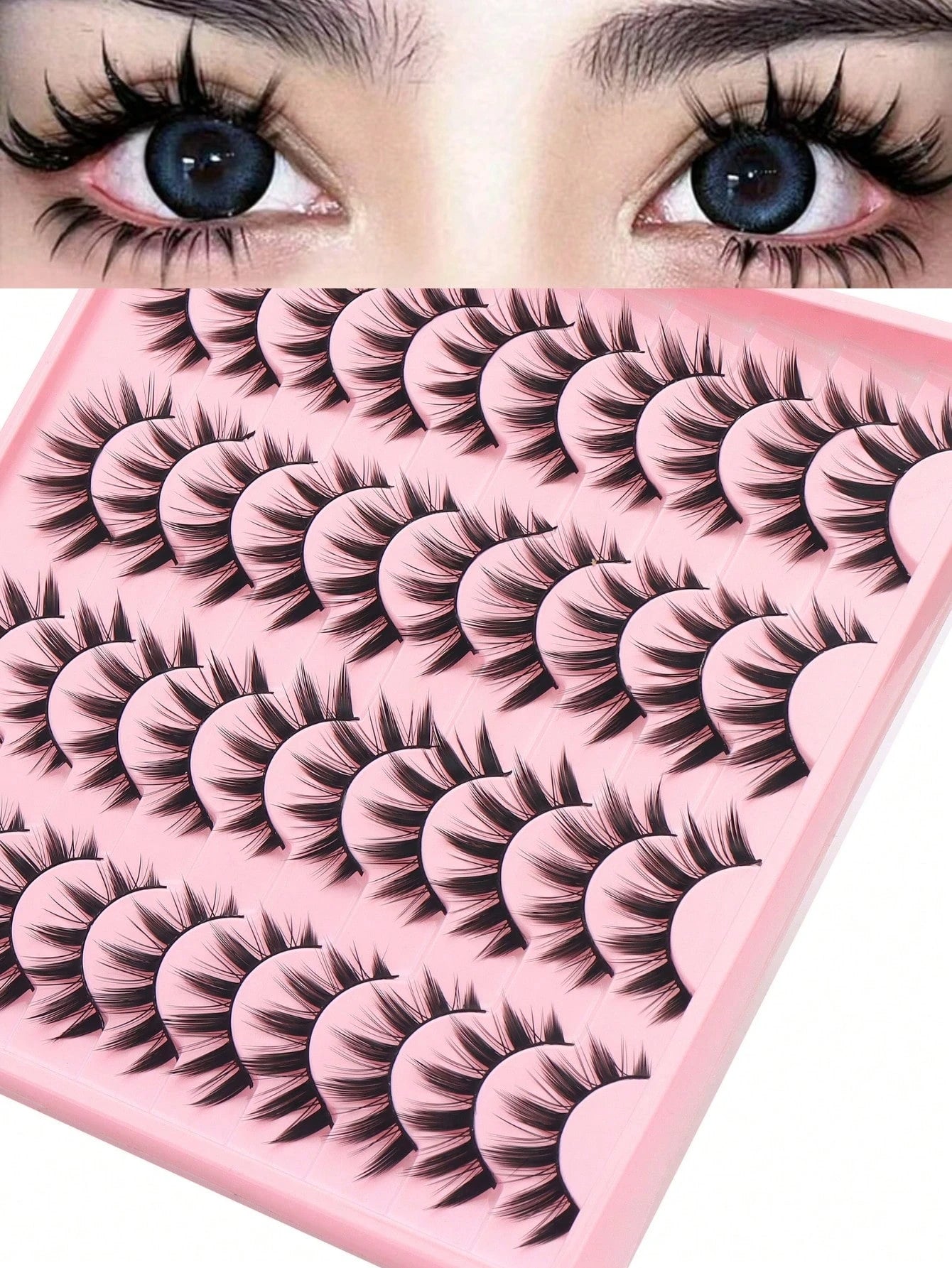 20 Pairs Of Giant Demon Cartoon False Eyelashes, Natural Full False Eyelashes, Necessary Makeup Tools For Travel, Eye-Catching False Eyelashes, Suitable For Daily Use- Reusable, Eyelashes, False Eyel
