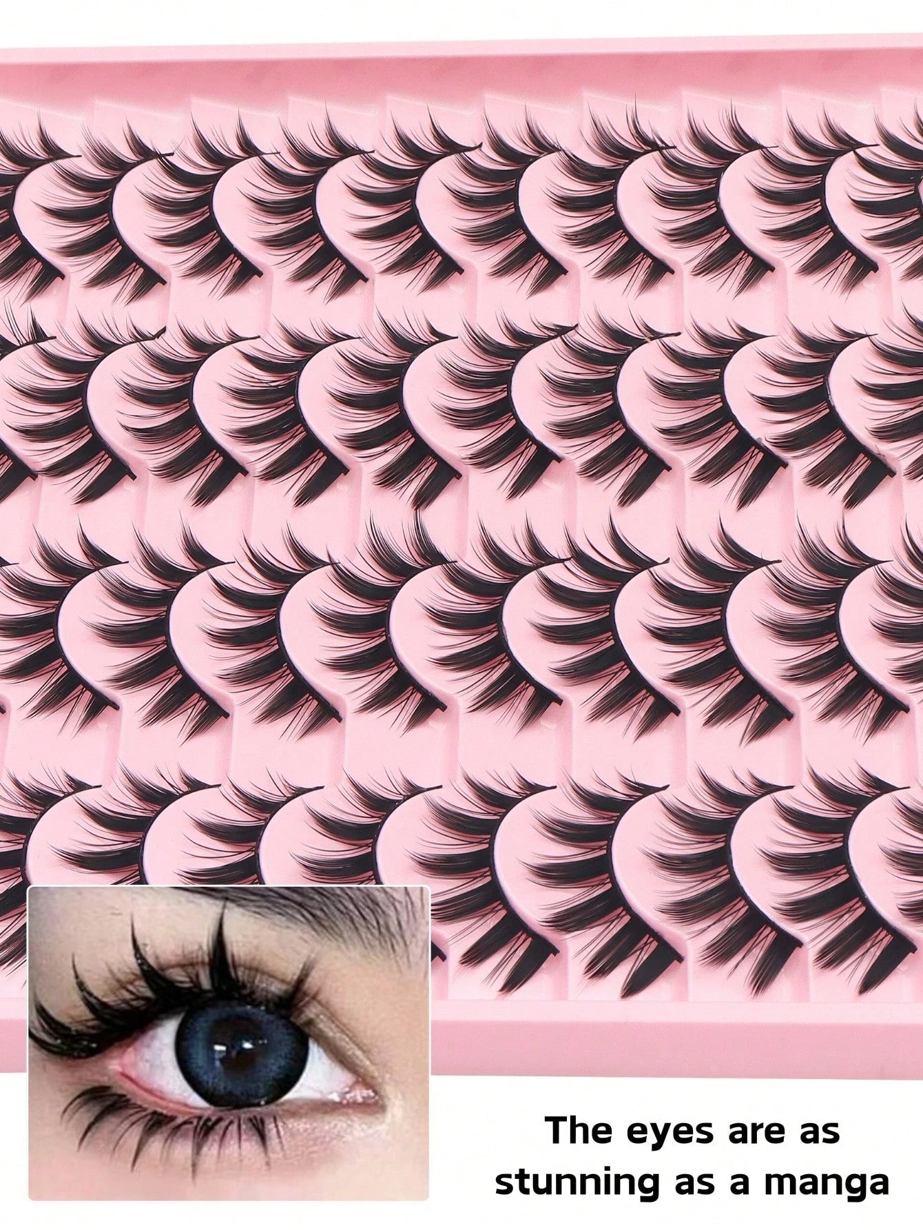 20 Pairs Of Giant Demon Cartoon False Eyelashes, Natural Full False Eyelashes, Necessary Makeup Tools For Travel, Eye-Catching False Eyelashes, Suitable For Daily Use- Reusable, Eyelashes, False Eyel