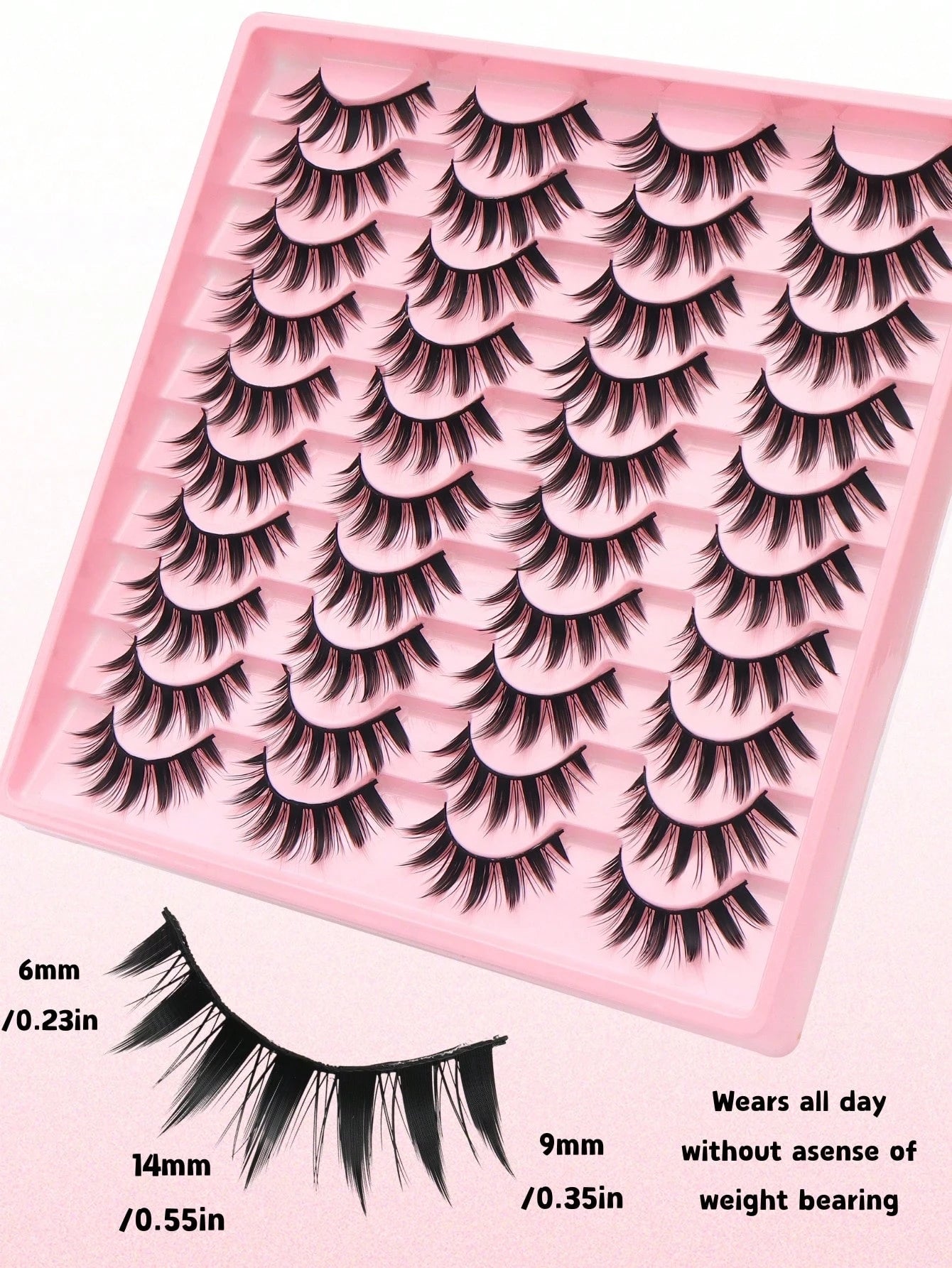 20 Pairs Of Giant Demon Cartoon False Eyelashes, Natural Full False Eyelashes, Necessary Makeup Tools For Travel, Eye-Catching False Eyelashes, Suitable For Daily Use- Reusable, Eyelashes, False Eyel