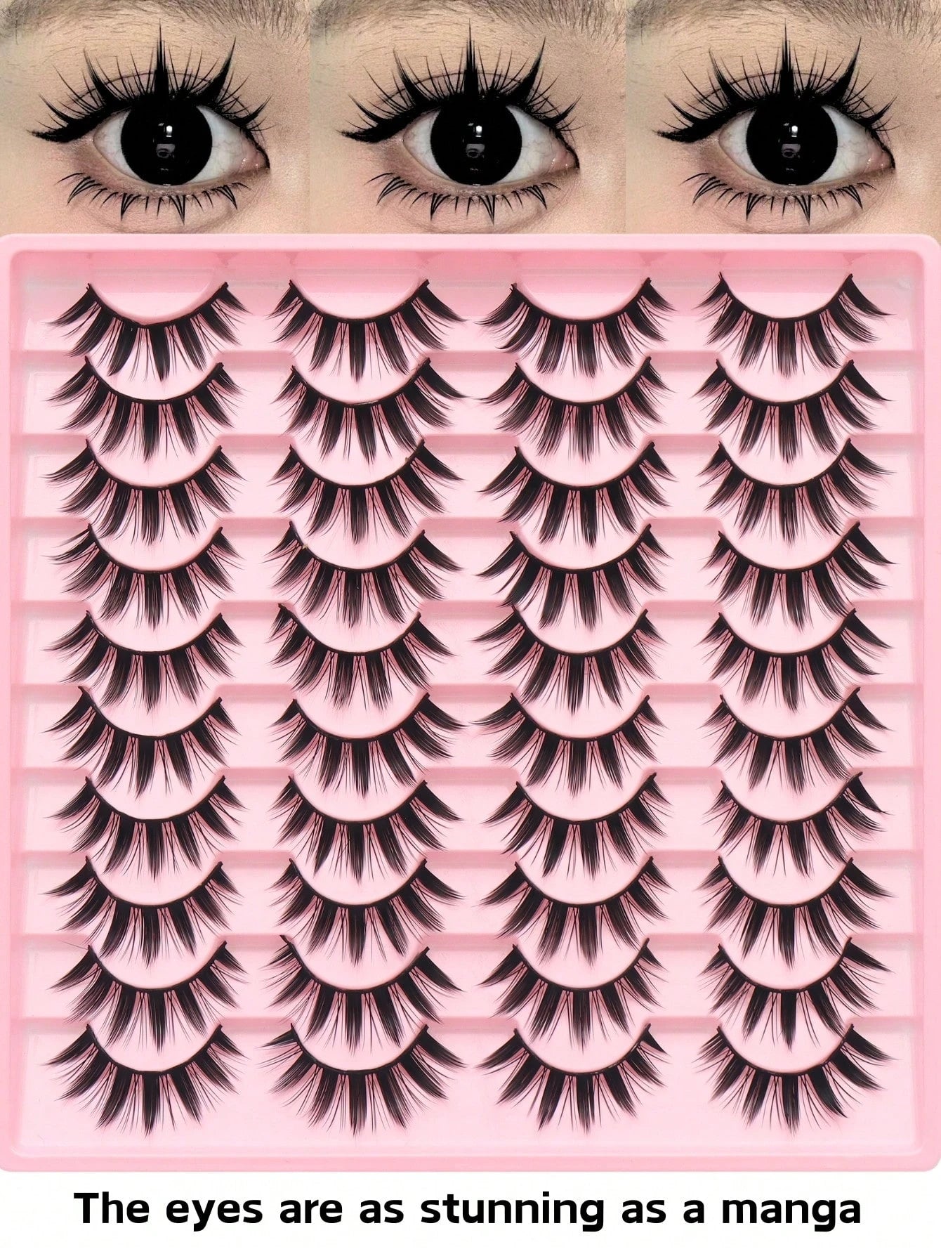 20 Pairs Of Giant Demon Cartoon False Eyelashes, Natural Full False Eyelashes, Necessary Makeup Tools For Travel, Eye-Catching False Eyelashes, Suitable For Daily Use- Reusable, Eyelashes, False Eyel