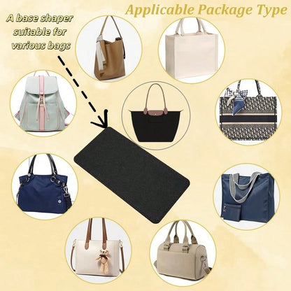 2025 Le Tote Bag Organizer Insert, Multi-Pocket Felt Handbag Organizer Bag With Zipper, Cup Holder, Travel Essential