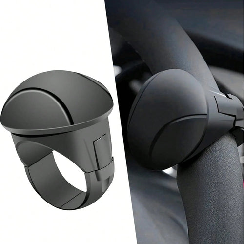2026 Latest Portable Easy-Grip Silicone Steering Wheel Booster- 360° Rotating Design, Non-Slip Single-Handed Operation, Perfectly Fits All Vehicle Models, Fashionable Black Appearance! This Steering