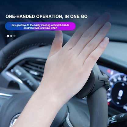 2026 Latest Portable Easy-Grip Silicone Steering Wheel Booster- 360° Rotating Design, Non-Slip Single-Handed Operation, Perfectly Fits All Vehicle Models, Fashionable Black Appearance! This Steering