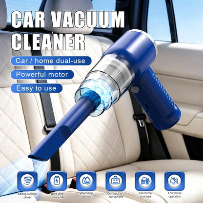 2026 New 4500Pa High Suction Anti-Tangling Handheld Mini Vacuum, 2-In-1 Blow & Suction Design, Type-C Fast Charge Washable Dual Filter For Home Office Keyboard, Pet Fur, Car Interior Gap Cleaning, Roa