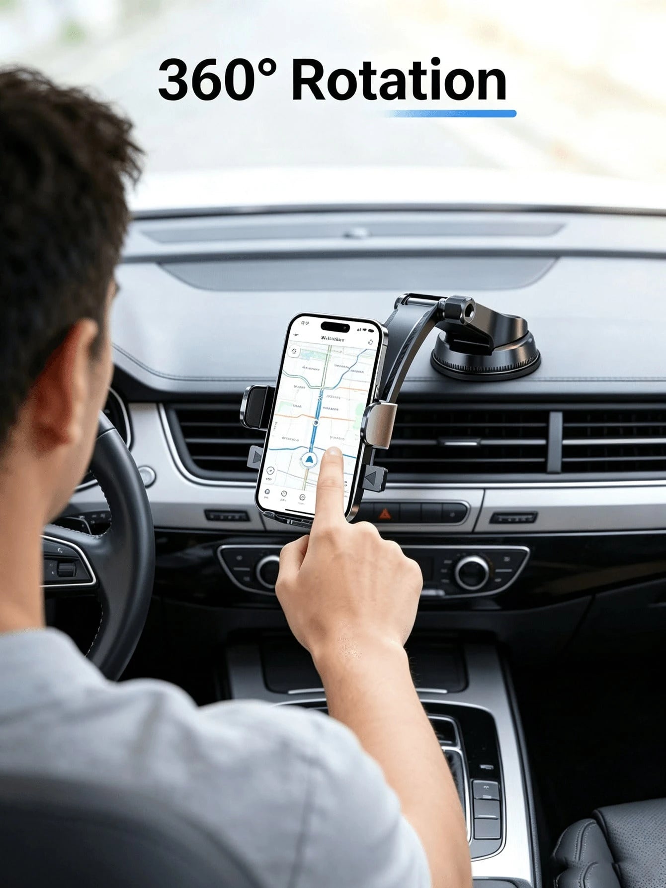 2026 New Car Phone Holder, Hands-Free GPS Navigation Mount, Suitable For Dashboard Air Vents, Universal Phone Holder, Compatible With All Phones