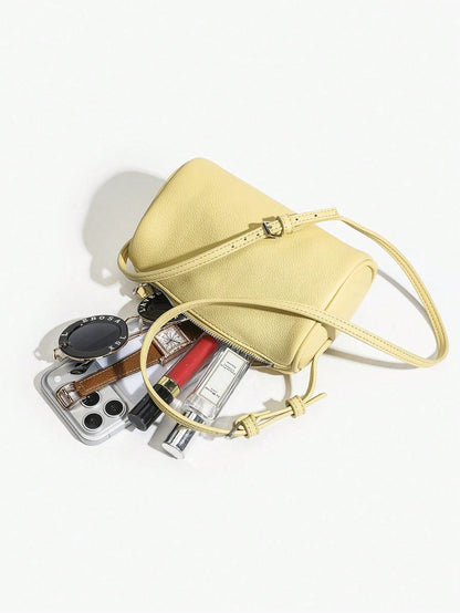 2026 New Cute Mini Crossbody Bag, Women's Shoulder Bag, Bowling Bag, Fashionable And Simple Commuting Bag, Daily Travel Charm Versatile Small Bag