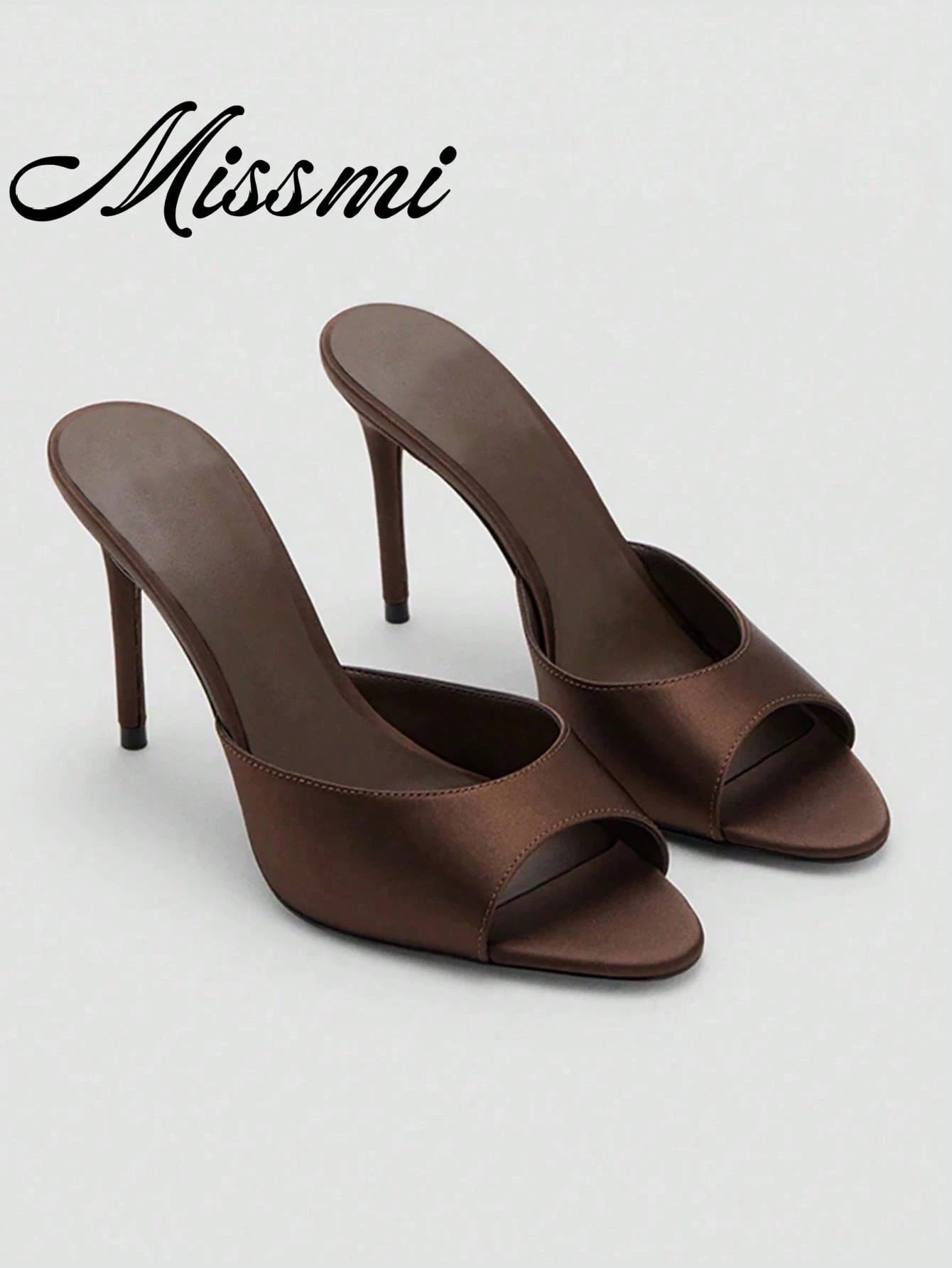 2026 Spring/Summer New Women's Shoes, Mule Style Mid/Low Heel Sandals,Stiletto Heels