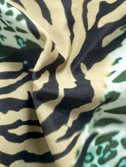 2026 Women's Summer Beach Vacation European And American Sexy Leopard Print Tie Bikini Bottoms