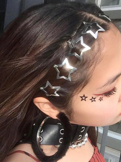 20pcs Women's Y2K Silver BB Hair Clips, Original Color Metal Spring Clips, Street Style Bangs Clips, Celebrity Inspired Daily Hair Accessories