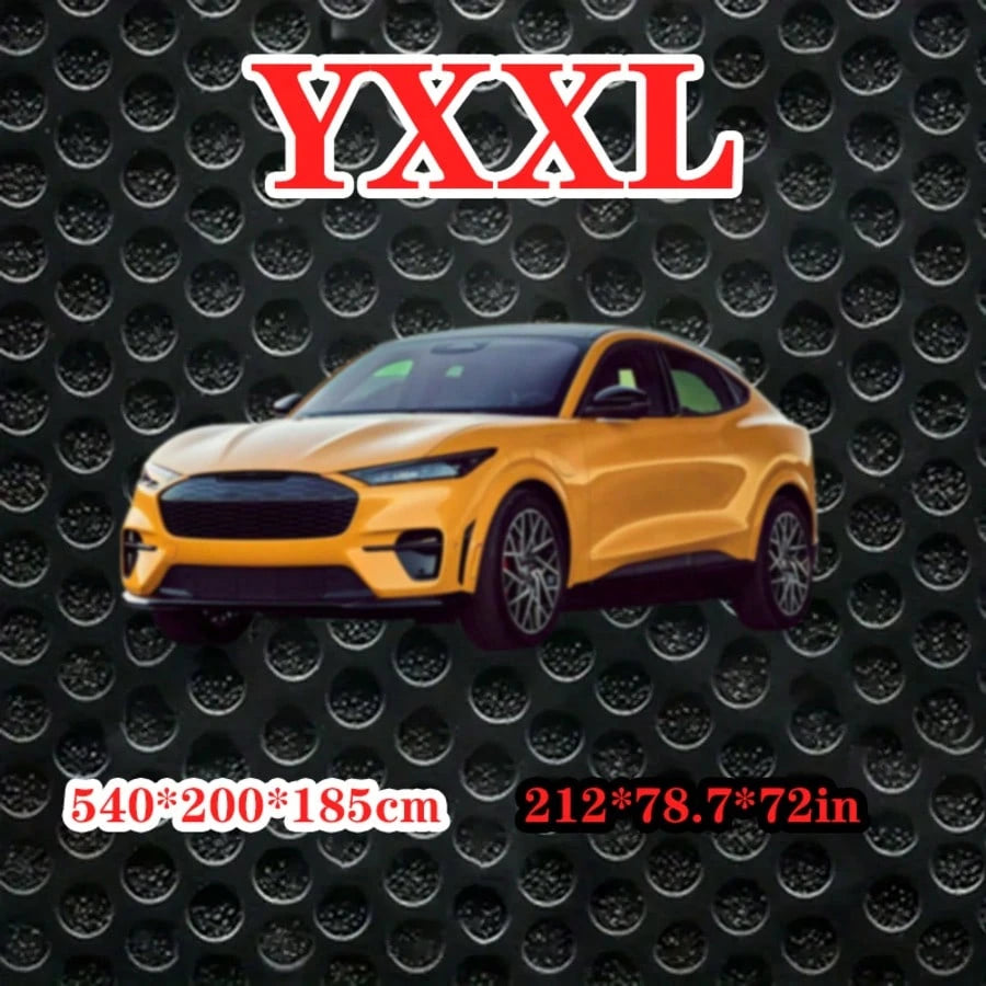 212*79*71 Inch Universal Fit All-Weather SUV Car Cover- Waterproof, Breathable, UV, Snow, Wind Protection- Durable, Full Exterior Coverage For SUV Automobiles