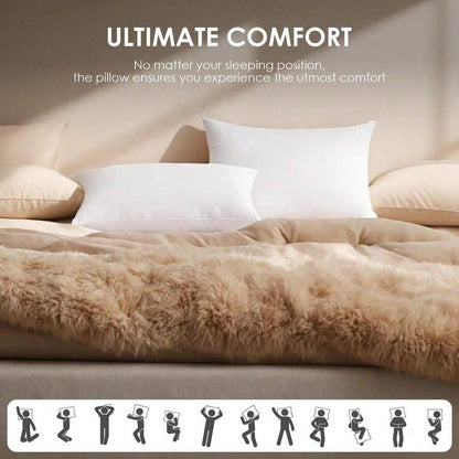 22-Inch Multi-Pack White Pillow Inserts, 100% Microfiber Filled. Compatible With Various Pillowcases, Machine Washable & Hypoallergenic, Bohemian Style. Suitable For Beds And Patios