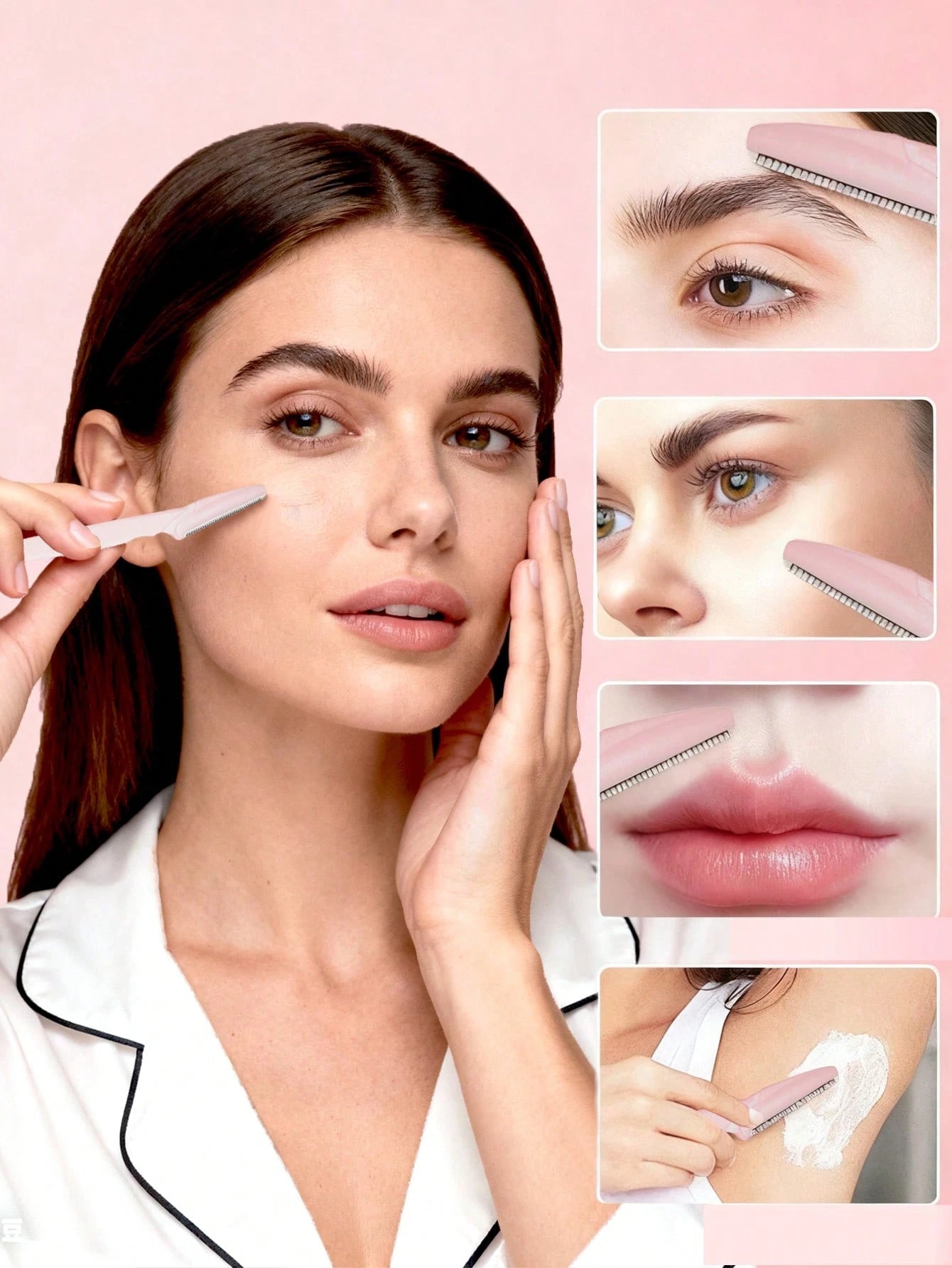 240/100/50/30/16/15/12/10/6/5/31pcs Set, Eyebrow Trimmer/Razor, Body Hair Removal Trimmer And Face And Set, With Precision Protective Guard Long Handle Blades, Women's Grooming Tools, Suitable For Dai