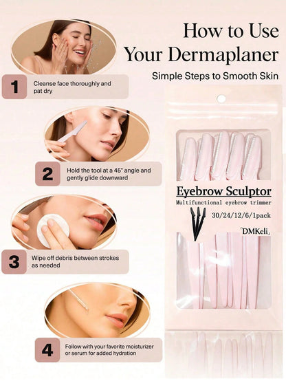 240/100/50/30/16/15/12/10/6/5/31pcs Set, Eyebrow Trimmer/Razor, Body Hair Removal Trimmer And Face And Set, With Precision Protective Guard Long Handle Blades, Women's Grooming Tools, Suitable For Dai