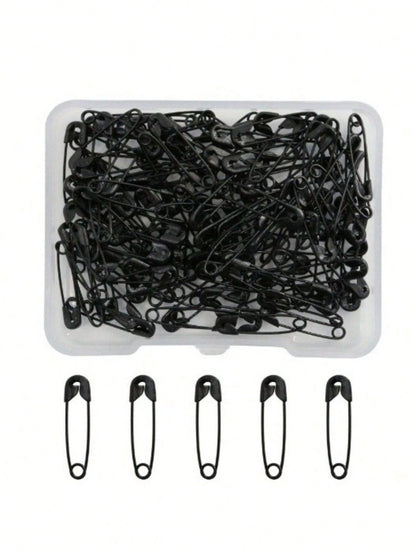260/120pcs Boxed Mini Safety Pins, Suitable For DIY Clothing And Handicrafts- Black And White Colors- Durable And Rust-Resistant.