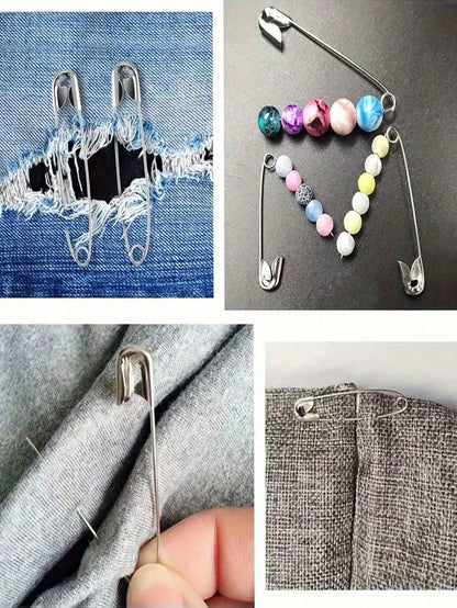 260Pcs Pins Rust Resistant Silver Pins For DIY Crafts Sewing Accessories