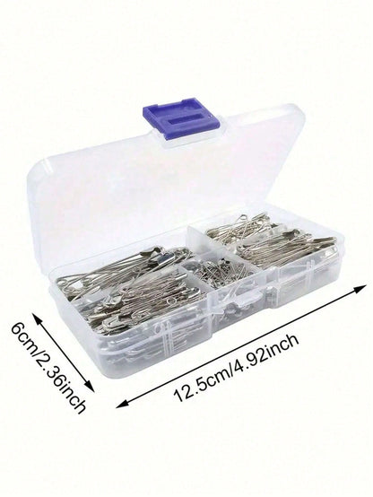 260Pcs Pins Rust Resistant Silver Pins For DIY Crafts Sewing Accessories