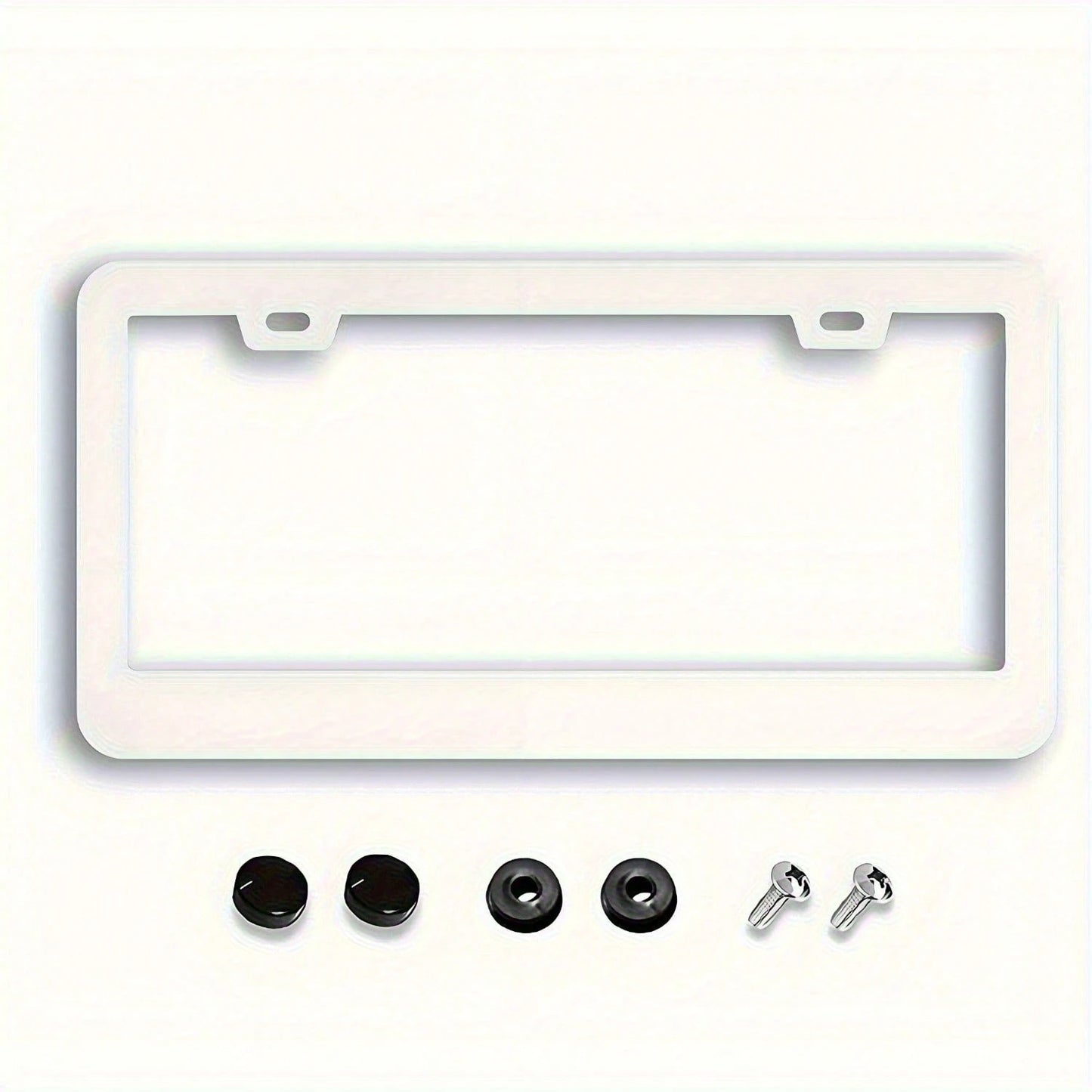 2pc Cute Blue And Purple Bow Aluminum License Plate Frames- Rustproof, Includes Screws, Standard U.S. Vehicle Fitment, Perfect Car Accessories For Women, Car Decoration| Fun Design| Including S
