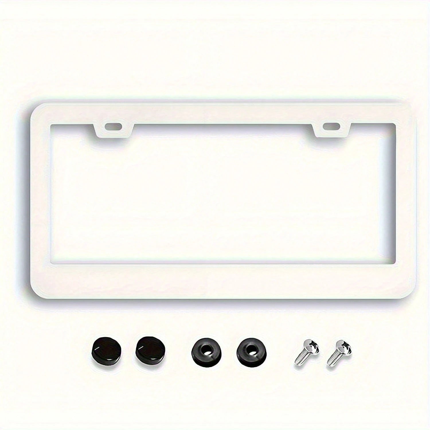 2pc Cute Blue And Purple Bow Aluminum License Plate Frames- Rustproof, Includes Screws, Standard U.S. Vehicle Fitment, Perfect Car Accessories For Women, Car Decoration| Fun Design| Including S