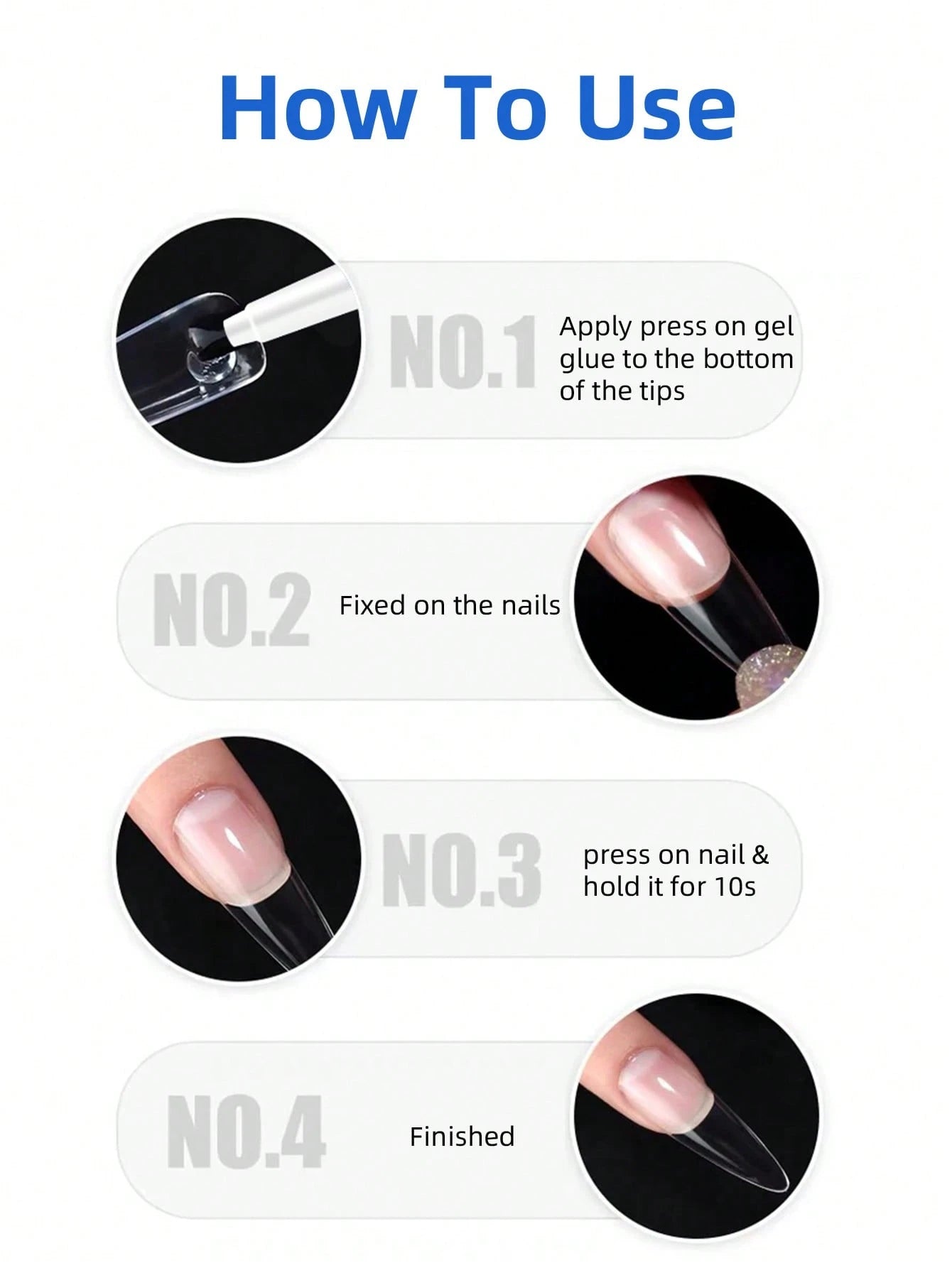 2pcs/1pc 20g Super Strong Nail Glue, Suitable For Nail Tips, Acrylic Nails, Natural Drying, Waterproof And Long-Lasting, Easy To Use