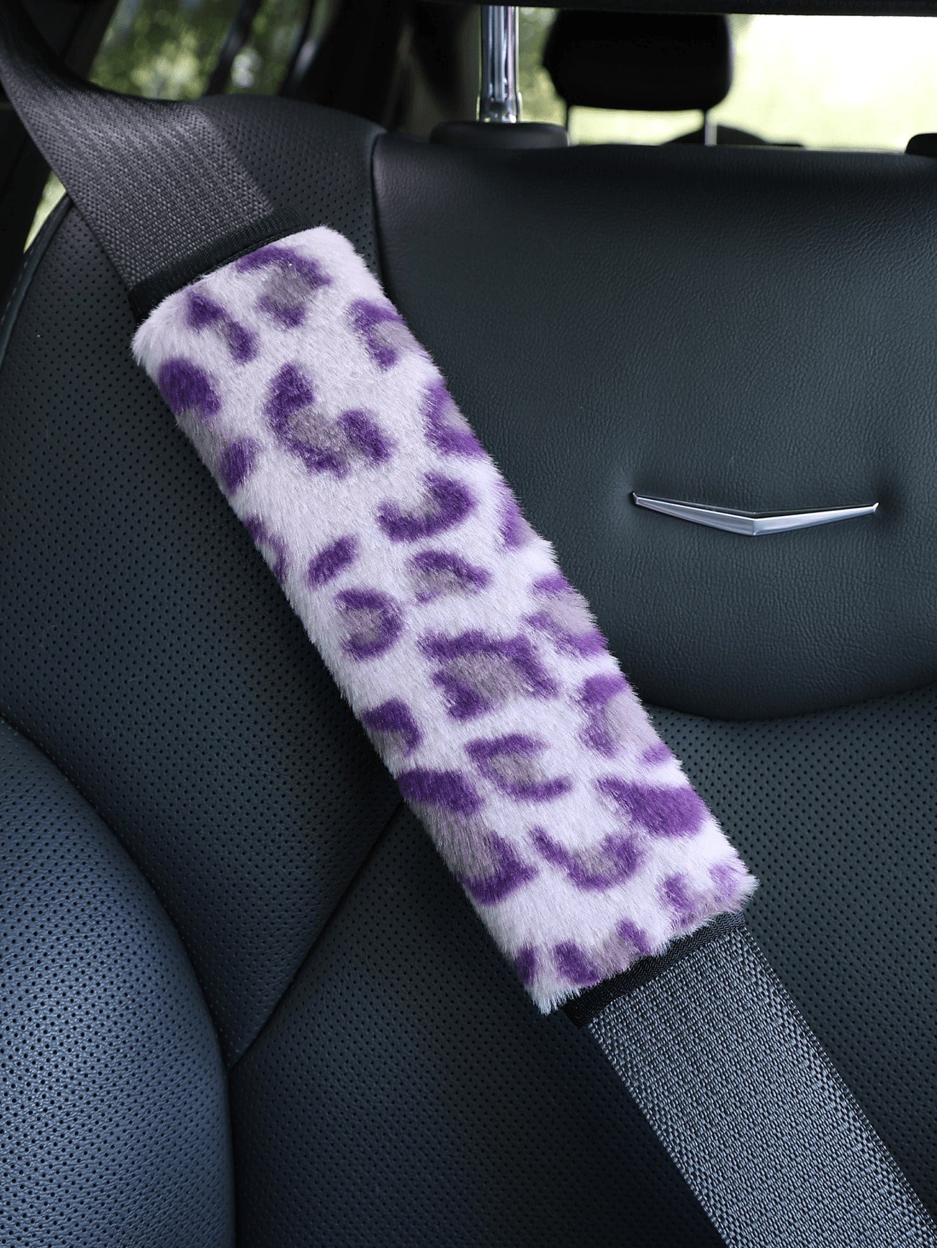 2pcs/1pc Fashion Leopard Print Car Seat Belt Covers, Made Of Soft Plush Material, Provide Warm And Comfortable Neck Support For Women And Men, Cute Car Interior Accessory, Fits All Cars, Trucks And SU