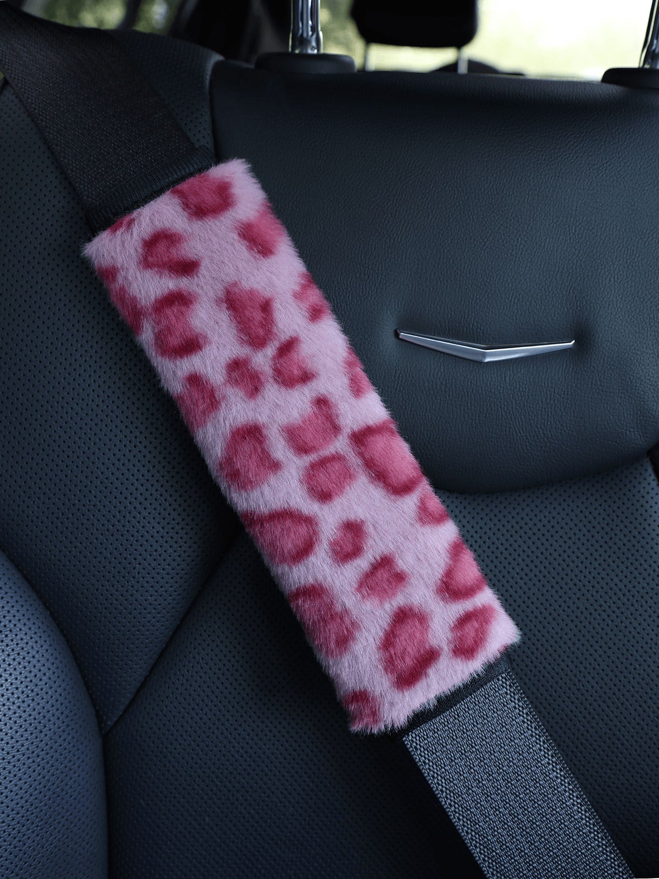 2pcs/1pc Fashion Leopard Print Car Seat Belt Covers, Made Of Soft Plush Material, Provide Warm And Comfortable Neck Support For Women And Men, Cute Car Interior Accessory, Fits All Cars, Trucks And SU
