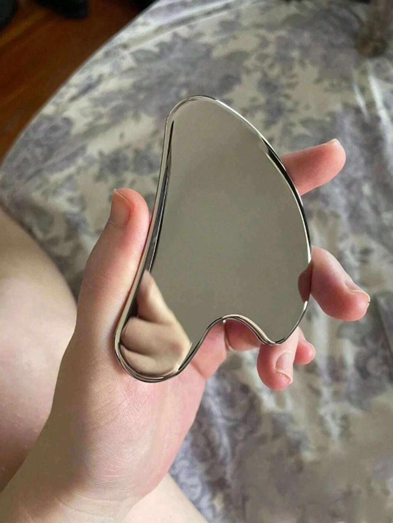 2pcs/1pc Stainless Steel Heart-Shaped Gua Sha Board Facial Massage Tool, Portable Muscle Relaxation Massage Board, Stainless Steel Gua Sha Facial Tool, Suitable For Face And Body, Reduce Puffiness, Ey
