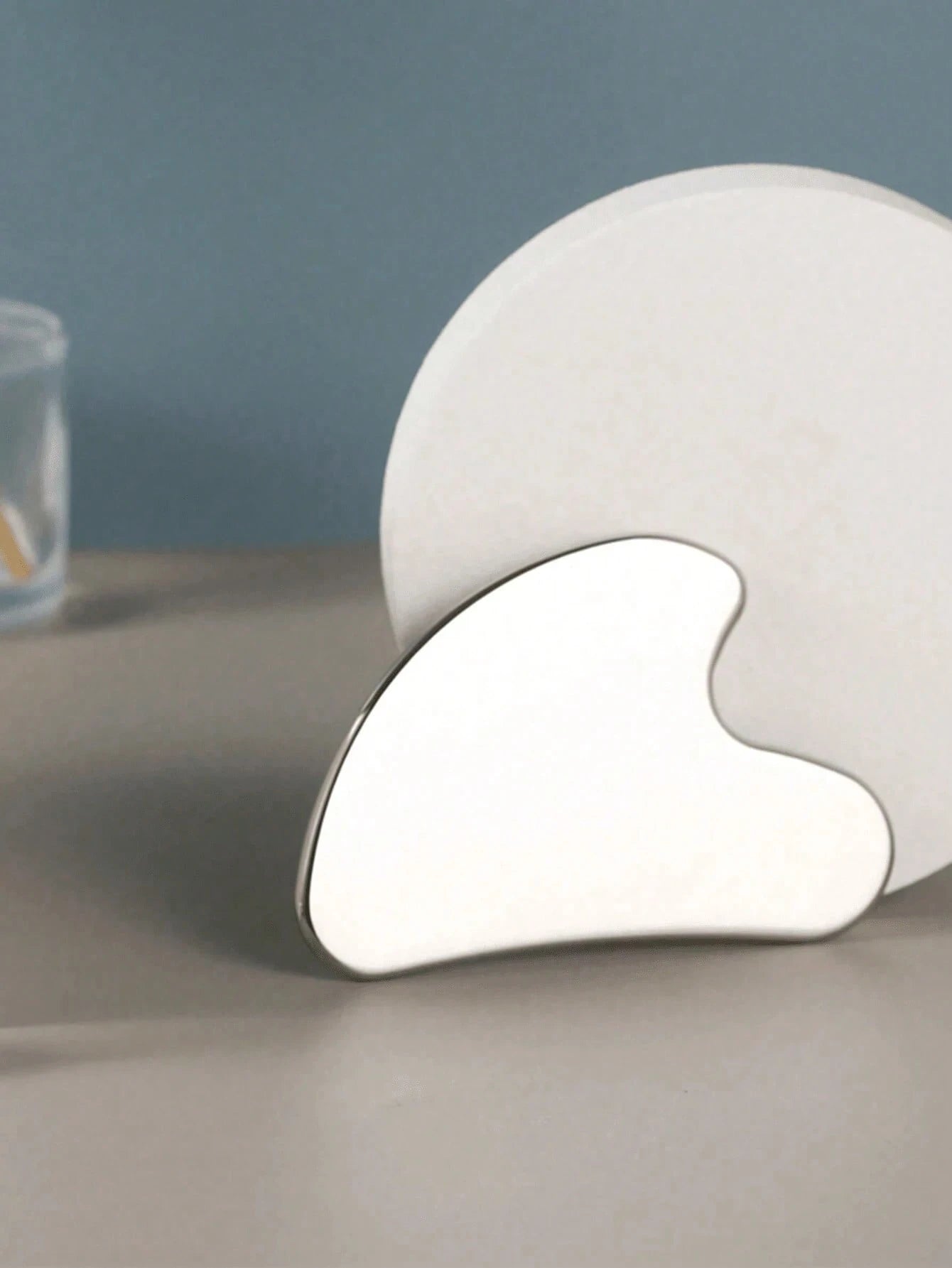 2pcs/1pc Stainless Steel Heart-Shaped Gua Sha Board Facial Massage Tool, Portable Muscle Relaxation Massage Board, Stainless Steel Gua Sha Facial Tool, Suitable For Face And Body, Reduce Puffiness, Ey
