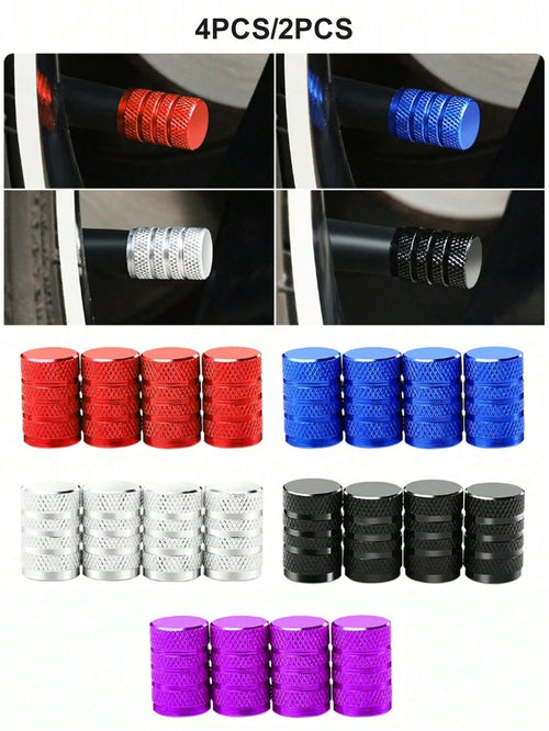 2pcs/4pcs Pack Valve Stem Caps, Car Tire Wheel Hub Lights, Valve Stem, Car Tire Valve Stem Caps, 4pcs Pack Luminous Tire Valve Stem Caps, Glowing Car Wheel Hub Valve Stem Caps, Fluorescent Car Tire Va