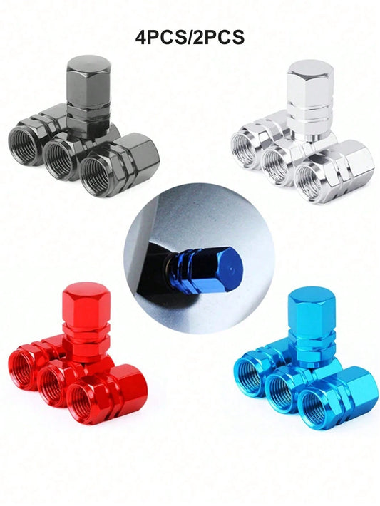 2pcs/4pcs Tire Valve Stem Caps, Car Wheel Rim Lights, Tire Valve Stems, Car Tire Valve Stem Caps, 4pcs Glow-In-The-Dark Tire Valve Stem Caps, Luminous Car Wheel Valve Stem Caps, Fluorescent Car Tire V
