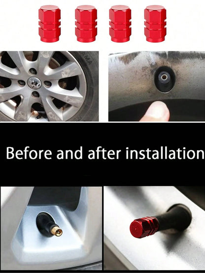 2pcs/4pcs Tire Valve Stem Caps, Car Wheel Rim Lights, Tire Valve Stems, Car Tire Valve Stem Caps, 4pcs Glow-In-The-Dark Tire Valve Stem Caps, Luminous Car Wheel Valve Stem Caps, Fluorescent Car Tire V