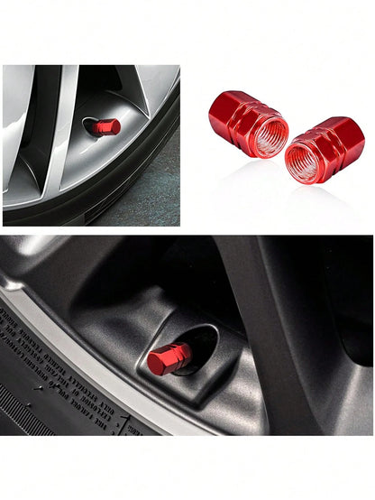 2pcs/4pcs Tire Valve Stem Caps, Car Wheel Rim Lights, Tire Valve Stems, Car Tire Valve Stem Caps, 4pcs Glow-In-The-Dark Tire Valve Stem Caps, Luminous Car Wheel Valve Stem Caps, Fluorescent Car Tire V