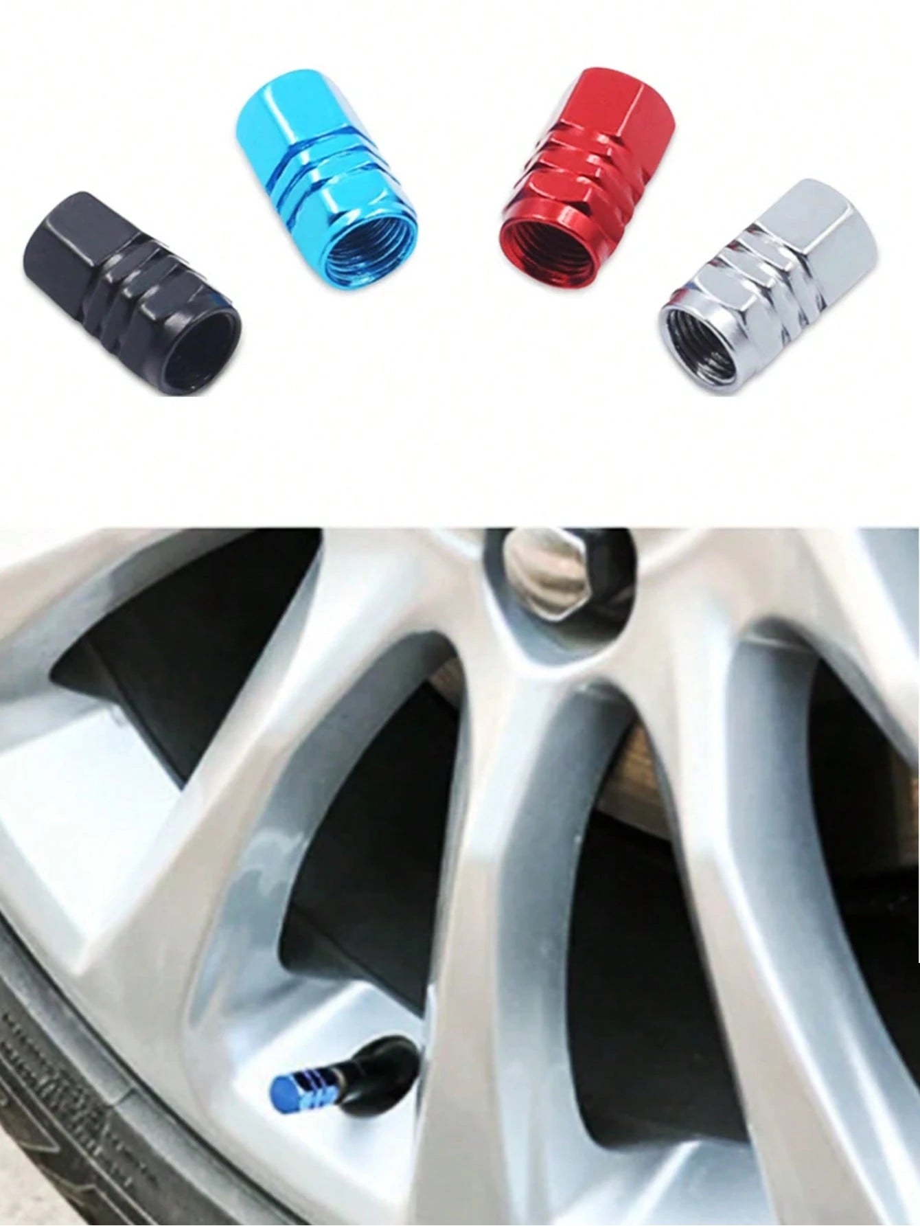 2pcs/4pcs Tire Valve Stem Caps, Car Wheel Rim Lights, Tire Valve Stems, Car Tire Valve Stem Caps, 4pcs Glow-In-The-Dark Tire Valve Stem Caps, Luminous Car Wheel Valve Stem Caps, Fluorescent Car Tire V