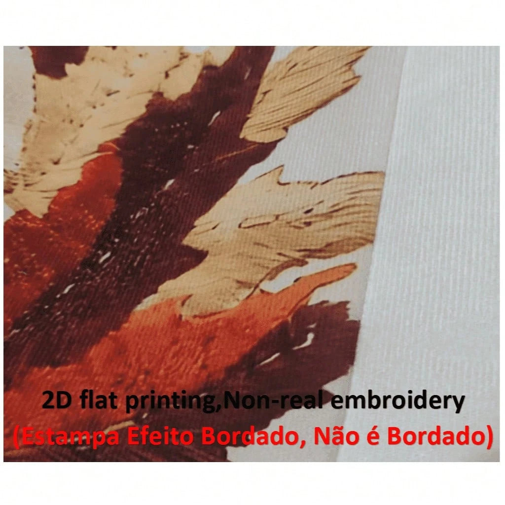 2pcs Autumn Maple & Ginkgo Leaf Pillow Covers, Vintage Autumn Tree Leaf Print, Single-Sided 2D Flat Printing, Non-3D Real Embroidery, Soft Comfortable Polyester Cushion Covers, 45*45cm (18*18in), Zipp