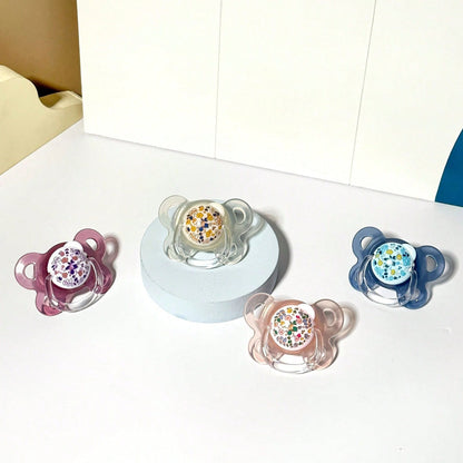 2pcs Baby Pacifiers, Printed Pacifiers Suitable For Baby Boys And Girls Day And Night Use, Perfect Gift For New Parents