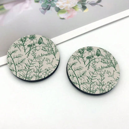 2pcs Car Cup Coaster Stylish & Durable Fast-Drying Non-Slip Car Cup Mat
