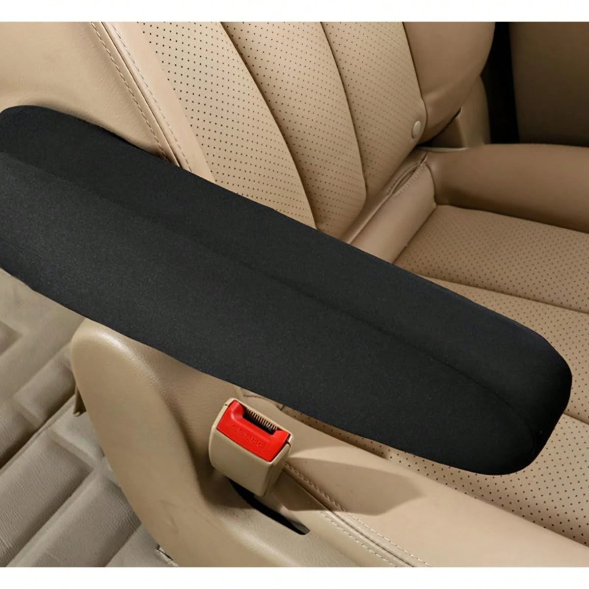 2Pcs Car Front Seat Armrest Covers, Cloth Fabric Armrest Protectors, Direct Replacement Center Console Lid Armrest Cover Skin, Universal Accessories For Car, SUV, Truck And Van