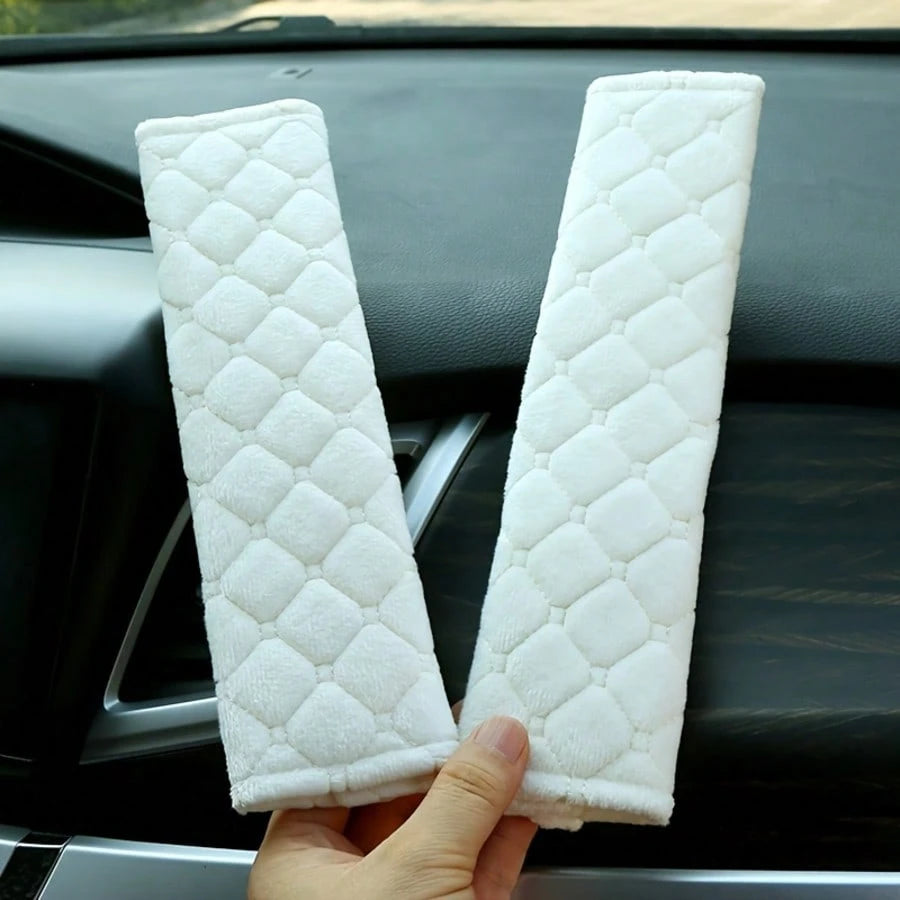 2pcs Car Seat Belt Covers, Comfortable Shoulder Pads, Suitable For Adults & Teenagers