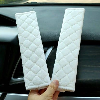 2pcs Car Seat Belt Covers, Comfortable Shoulder Pads, Suitable For Adults & Teenagers
