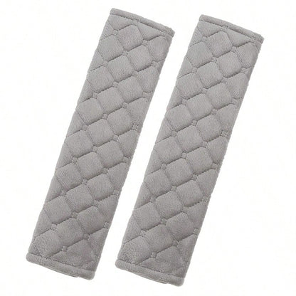 2pcs Car Seat Belt Covers, Comfortable Shoulder Pads, Suitable For Adults & Teenagers
