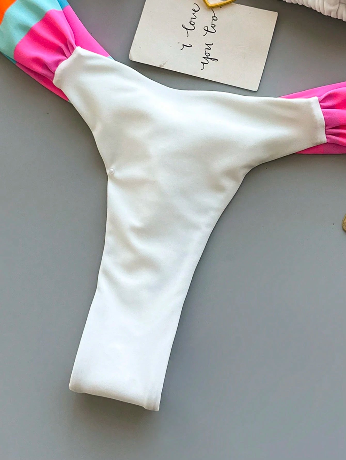2pcs Casual Elegant Sexy Bohemian Floral Tie-Dye Trim Bikini Swimsuit, Suitable For Beach & Holiday, Spring/Summer Vacation, Aesthetic