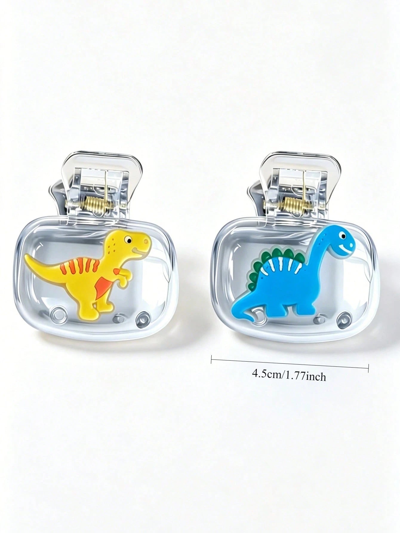 2pcs Cute Dinosaur Toothbrush Holder- Children's Bathroom Wall-Mounted Storage Rack, Baby Bathroom Supplies, Baby Essentials, Bathroom Decor