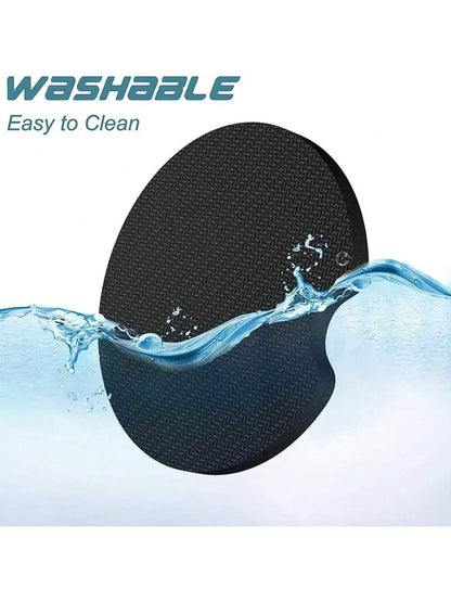 2pcs Floral Pattern Absorbent Cup Coaster, Stylish & Durable Fast-Drying Non-Slip Car Cup Mat