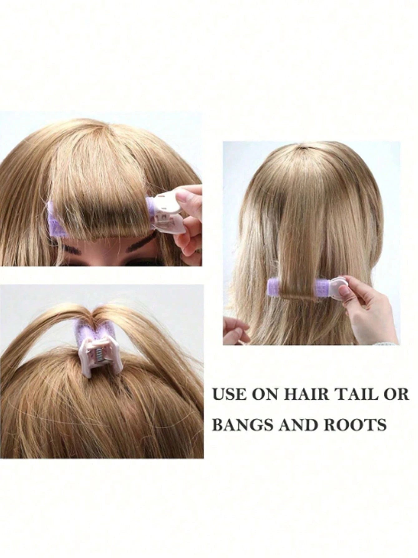 2pcs Hair Root Volumizing Clips, Slouchy Hair Claws/Rollers For Hairstyling, No Heat Hair Volumizing Device, Slouchy Hair Clamp Top Shaper, (Not For Direct Hair Curling, Only For Hairstyle Fixing)