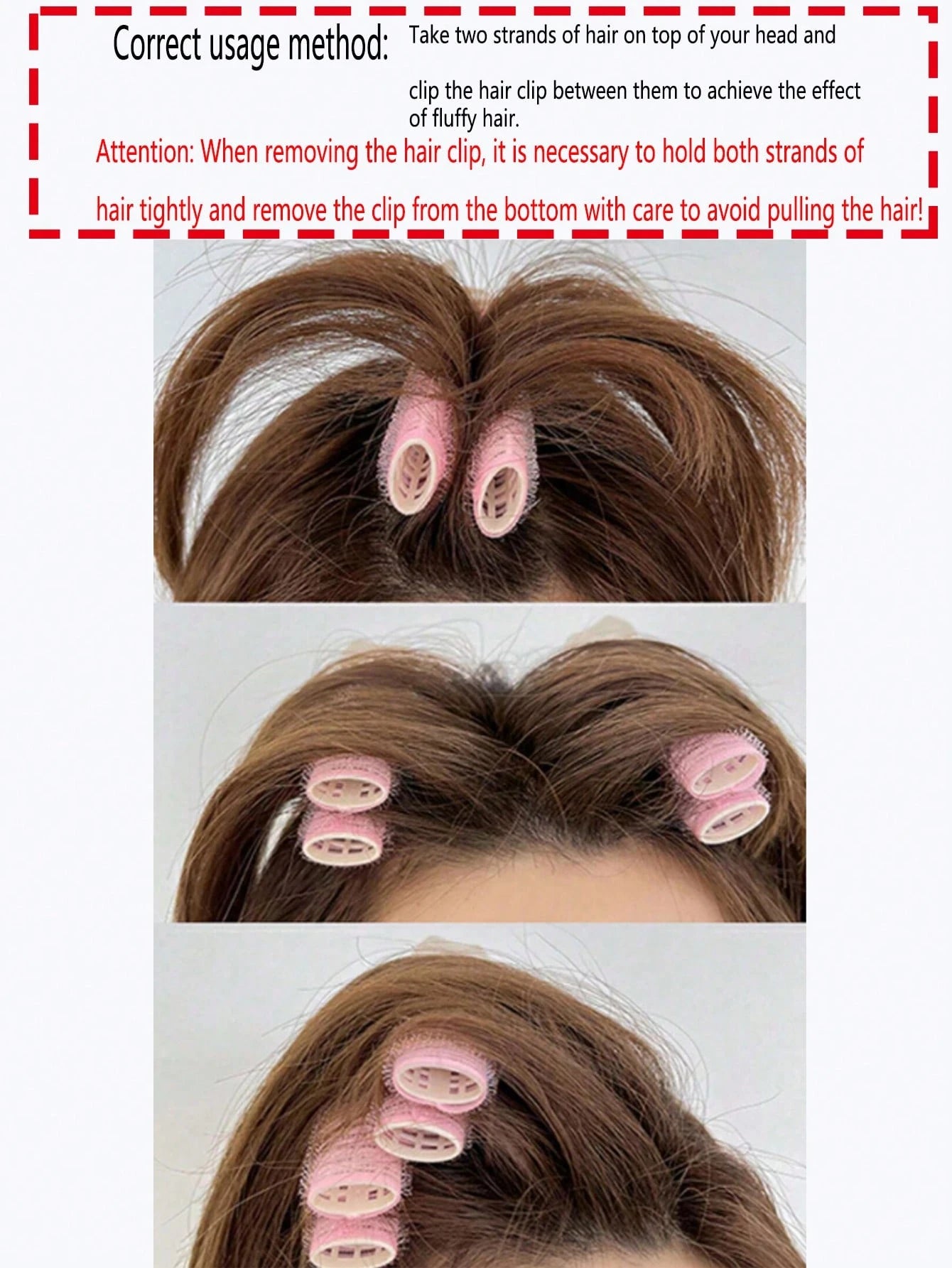 2pcs Hair Root Volumizing Clips, Slouchy Hair Claws/Rollers For Hairstyling, No Heat Hair Volumizing Device, Slouchy Hair Clamp Top Shaper, (Not For Direct Hair Curling, Only For Hairstyle Fixing)