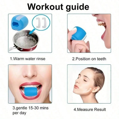 2PCS Jaw Exerciser Set. Facial Fitness And Masticatory Muscle Training Bite Device, Unisex| Suitable For Jaw/Masseter/Neck Muscles