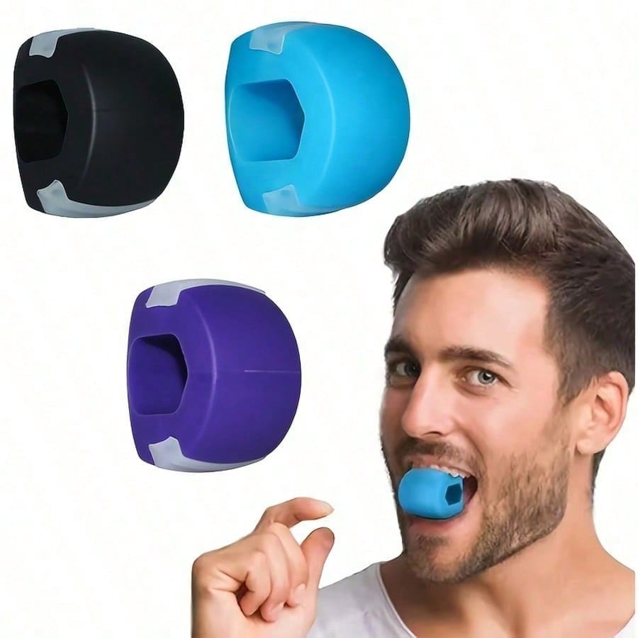 2PCS Jaw Exerciser Set. Facial Fitness And Masticatory Muscle Training Bite Device, Unisex| Suitable For Jaw/Masseter/Neck Muscles