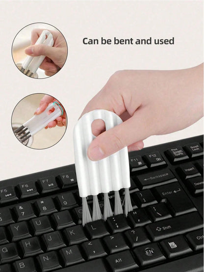 2pcs Lid Brush Keyboard Crevice Brush Curl Lid Brush Air Cushion Comb Clean The Lid Groove Crevices Multi-Purpose Brush,Kitchen,Bathroom,Home,Household Suppliers